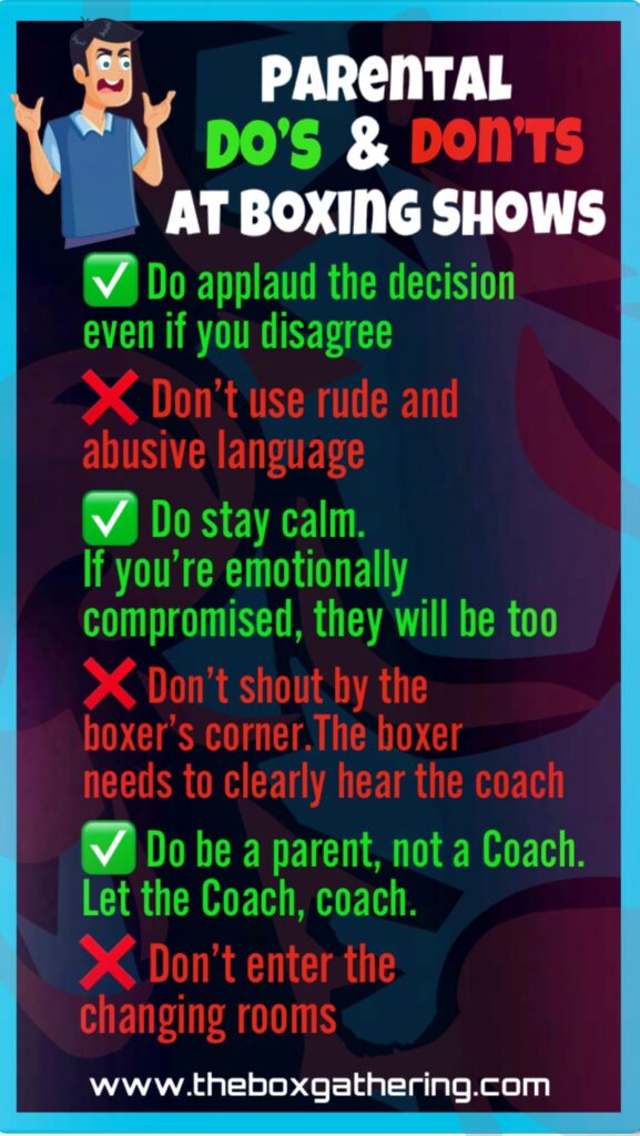 Do's and Don'ts at Boxing Shows